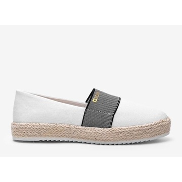 Białe Tkanina Buty Espadryle Big Star r.38