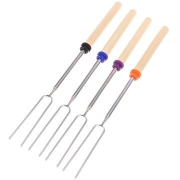 4 SZT. WIDELEC DO GRILLA ZE STALI NIERDZEWNEJ