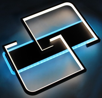 СВЕТОДИОДНЫЕ КВАДРАТНЫЕ ПОТОЛОЧНЫЕ СВЕТИЛЬНИКИ СВЕТОДИОДНЫЕ ПЛАТНЫЕ СВЕТИЛЬНИКИ + ДИСТАНЦИОННОЕ УПРАВЛЕНИЕ + RGB