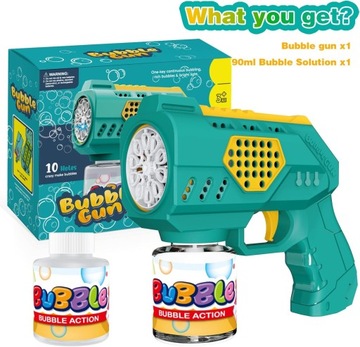 ПИСТОЛЕТ ДЛЯ МЫЛА МАШИНА ДЛЯ ПУЗЫРЬКОВ ЖИДКОСТЬ + ЖИДКОСТЬ