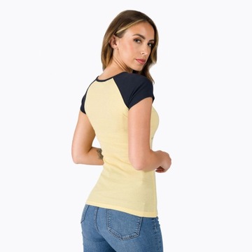 T-shirt damski EVERLAST LOVEY żółty 122073-81 L