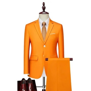 (Jacket+Pants) Latest Men Suit Set Formal Blazers