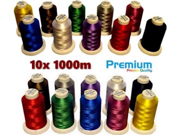 Нить для вышивальных машин Embroidery Floss 10x Spool 1000m за £ 8.98