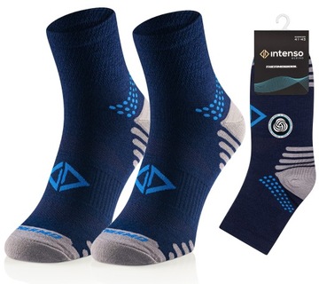 SKARPETY TREKKINGOWE Z WEŁNY MERYNOSÓW 90% MERINO WEŁNA TERMOAKTYWNE DŁ.3/4