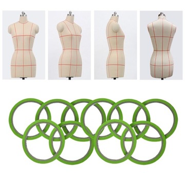 10 рулонов сетчатого малярного скотча.