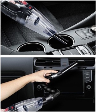 РУЧНОЙ АВТОПЫЛЕСОС HEPA 120W 4200PA КАБЕЛЬ 5M 12V DC + НАКОНЕЧНИКИ