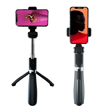 Selfie Stick Statyw Kijek Pilot Bluetooth Tripod XO Czarny
