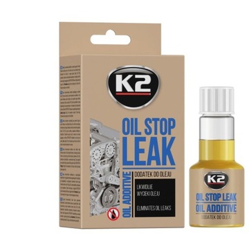 T377 K2 STOP LEAK OIL 50 ML hamuje zapobiega wyciekom redukuje zużycie olej