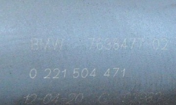 BMW 3 E90 325I CÍVKA ZAPALOVACÍ VYSOKÉHO NAPÍNÁK SET 7638477 0221504471 16
