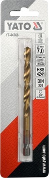 WIERTŁO DO METALU HSS-TiN 7,0MM HEX