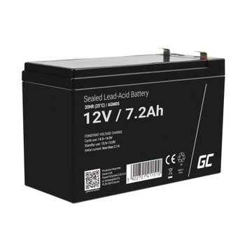 GREEN CELL Akumulator żelowy 12V 7.2Ah