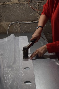 Лента жесткости для люверсов штор, 10 см.