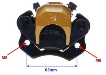 ТОРМОЗНОЙ СУППОРТ ПЕРЕДНИЙ ПРАВЫЙ Quad Bashan 200/250cc