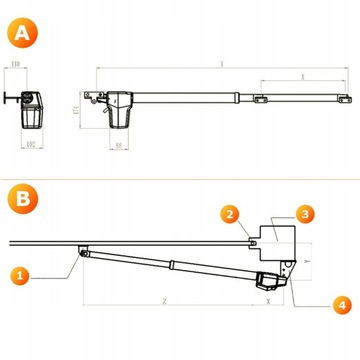 ZESTAW NAPĘD do bramy DWUSKRZYDŁOWEJ 7 m lampa WIFI AUTOMAT siłownik pilot