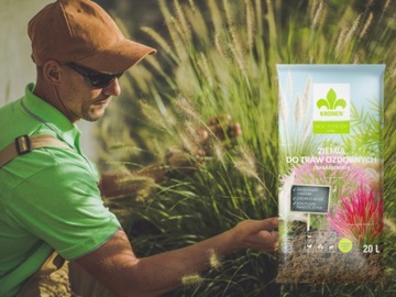 ПОЧВЕННЫЙ СУБСТРАТ ДЛЯ ДЕКОРАТИВНОЙ ТРАВЫ ПАМПАССНАЯ ТРАВА И БАМБУК 20л КРОНЕН