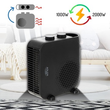 Тепловентилятор Adler AD7725B 2000 Вт