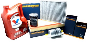 4 FILTRY 5L OLEJU 10W40 VW BORA GOLF IV 1.6 100KM