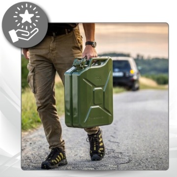 Металлическая канистра Стальной бак 20 л для топлива, сырой нефти, бензина, ТОЛСТЫЙ ЛИСТ