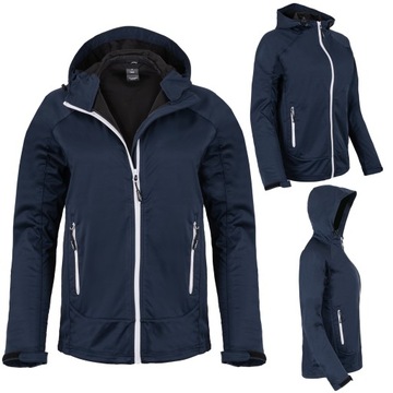 KURTKA SOFTSHELL KAPTUR WIATRÓWKA PRZEJŚCIOWA L