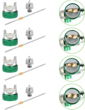 HVLP краскопульт Сопло 1,4 1,7 2 2,5 мм бак