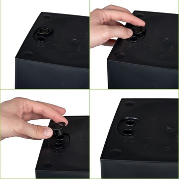 ЦВЕТОЧНЫЙ ГОРШОК, САДОВЫЙ ЯЩИК ДЛЯ ТЕРРАСЫ, РОТАН, ПОДСТАВКА ДЛЯ ЦВЕТОВ, АНТРАЦИТ + ВСТАВКА