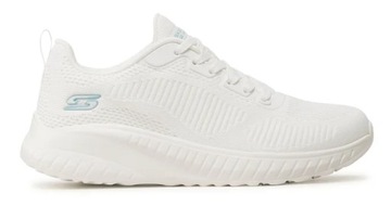 Skechers Buty Damskie Sportowe oddychające białe Bobs Squad 37,5 EU