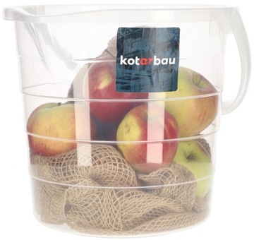 WIADRO Z WYLEWKĄ LEJKIEM SKALĄ PRZEZROCZYSTE 15L