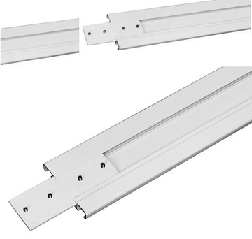 SLIM ДВОЙНОЙ ПОТОЛОЧНЫЙ ПЛАНГ, алюминий, белый потолочный карниз длиной 400 см