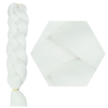 Włosy SYNTETYCZNE do warkoczyków KOLOROWE warkoczyki DOCZEPIANE WŁOSY pasma