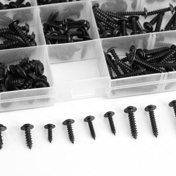 ЧЕРНЫЕ САМОРОНЫ ВИНТЫ С КРУГЛОЙ ГОЛОВКОЙ