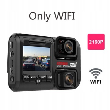 Dual Lens Car DVR Dashboard Camera GPS Wifi Video