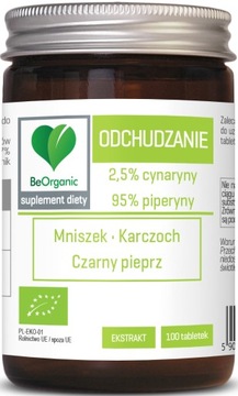 TABLETKI WSPOMAGAJĄCE ODCHUDZANIE BIO BE ORGANIC