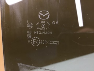 MAZDA CX3 CX-3 SKLO (OKNO) DVEŘE PRAVÁ ZADNÍ