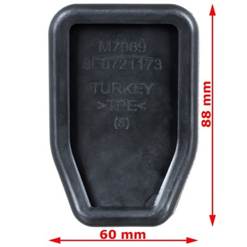 VW PASSAT B5 TOUAREG TRANSPORTER T5 РЕЗИНОВАЯ КРЫШКА ПЕДАЛИ ТОРМОЗА СЦЕПЛЕНИЯ