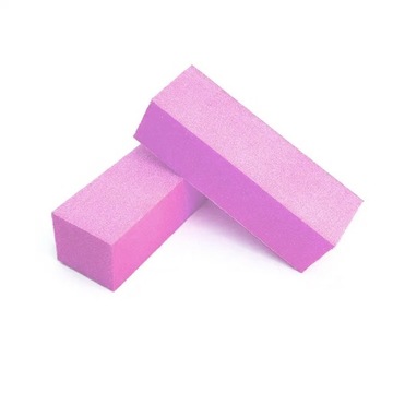 BLOK POLERSKI 4-STRONNY RÓŻ KOSTKA MATUJĄCA #100 - 10 sztuk