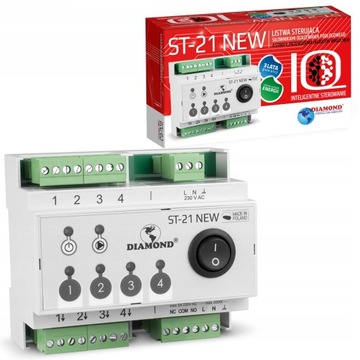 LISTWA STERUJĄCA SIŁOWNIKAMI 4 STREF DIAMOND ST-21