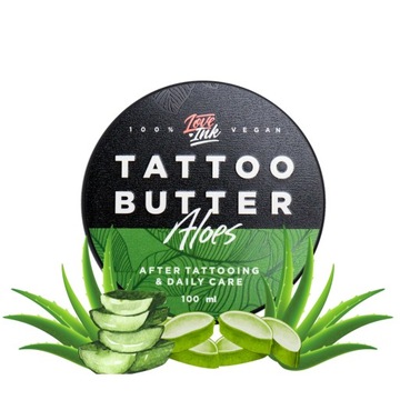 LOVEINK Masło krem do pielęgnacji gojenia tatuaż Tattoo Butter ALOES 100 ml