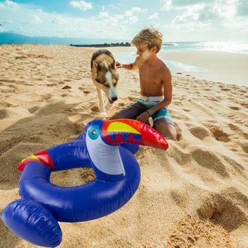 НАДУВНОЕ КОЛЕСО ДЛЯ ДЕТЕЙ ПЛЯЖНОЕ КОЛЕСО ТУКАН НАДУВНОЙ БАССЕЙН