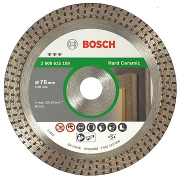 BOSCH tarcza diamentowa 76 gresu płytek GWS12V-76