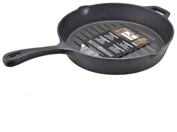 Żeliwna patelnia okrągła z rączką 26cm ŻELIWO