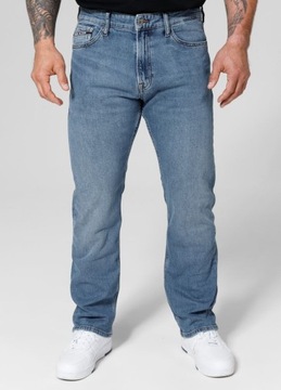 Męskie Spodnie Jeans Pitbull Classic Wash Highlander Prosta Nogawka 36/36