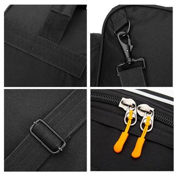 Многофункциональная сумка для малого барабана с регулируемым ремешком и толстой подкладкой для занятий, оранжевая