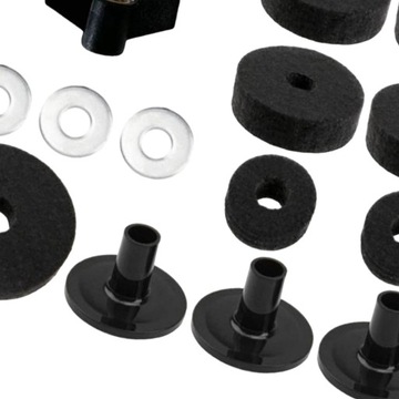 Сменные пластины с гайками, 18 шт., профессиональный аксессуар для пластин, черный.