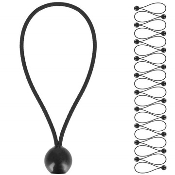 НАБОР РЕЗИНЫ С ШАРИКОМ 20x ДЛЯ КРЕПЛЕНИЯ БРЕЗЕНТА РЕЗИНА НАТЯЖЕНИЯ БРЕЗЕНТА