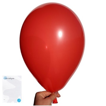 BALONY CZERWONY urodzinowe balon na roczek pastelowe GEMAR 10