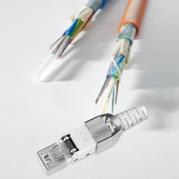 Пропустите через экранированные разъемы Rj45.