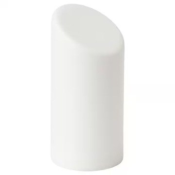 IKEA świeca bryłowa ADELLOVSKOG biały LED 16cm