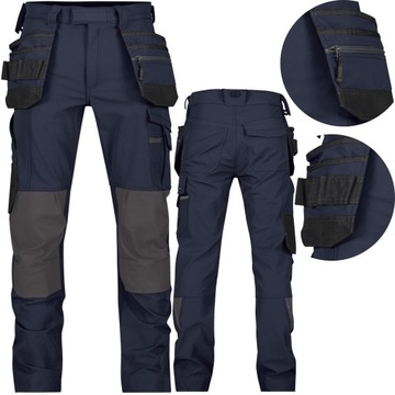 Spodnie robocze męskie BHP Dassy Matrix stretch 46