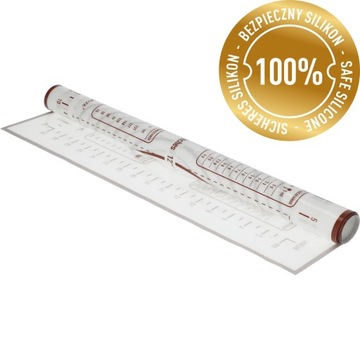 СИЛИКОНОВАЯ ДОСКА 60x40см XL БОЛЬШОЙ СКЛАДНОЙ ПРОТИВОСКОЛЬЖАЮЩИЙ КОВрик ДЛЯ ТЕСТА