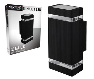 Kinkiet ścienny LED Na elewację Lampa ogrodowa 2x GU10 Zewnętrzny